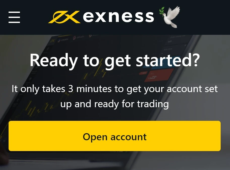 Exness Registration - Open Trading Account.